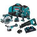 Makita 18V LXT LithiumIon Brushless Cordless 6Pc Combo Kit 50Ah MAKXT616PT